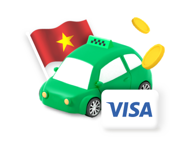 Visa카드로 베트남5만동(VND) Grab
