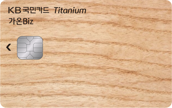 가온 Biz 티타늄카드(장기거래고객 전용)