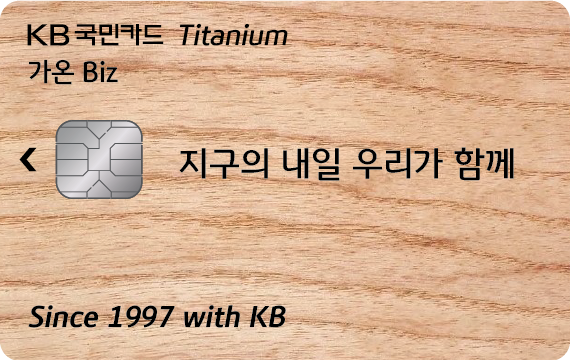가온 Biz 티타늄카드
