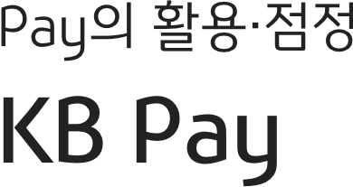 Pay의 활용, 정점 - kB Pay